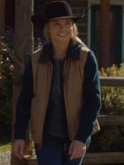 Amy Fleming Heartland S16 Brown Vest