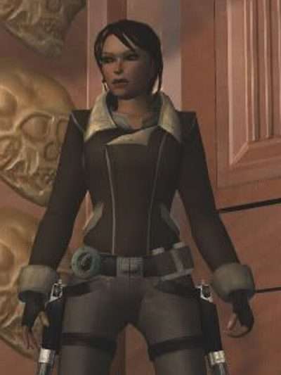Lara Croft Tomb Raider Legend Shearling Leather Jacket