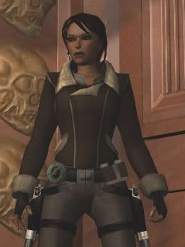 Lara Croft Tomb Raider Legend Shearling Leather Jacket