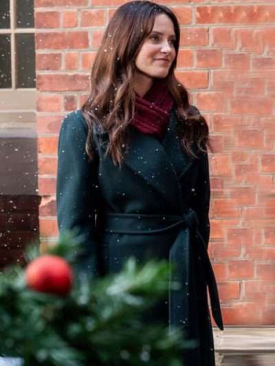 Merritt Patterson A Vintage Christmas 2024 Black Trench Coat
