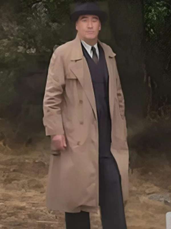 Atticus Pünd Moonflower Murders Brown Trench Coat
