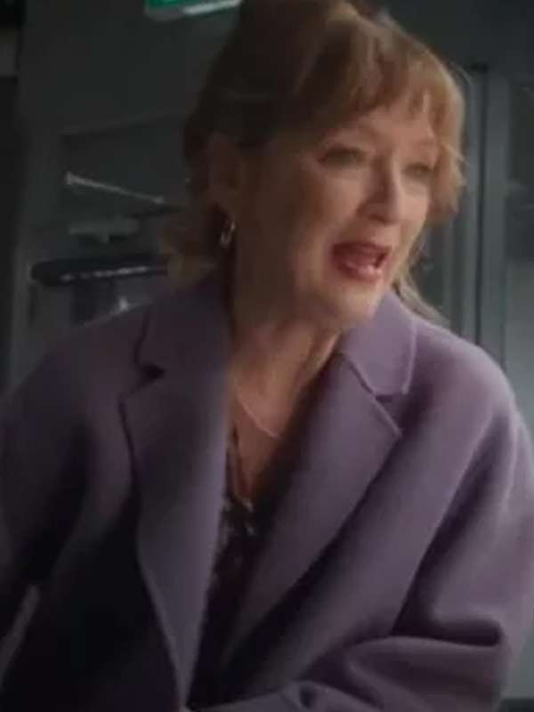 Susan Ryeland Moonflower Murders Purple Coat