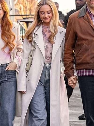 Katie Baker Our Little Secret White Trench Coat