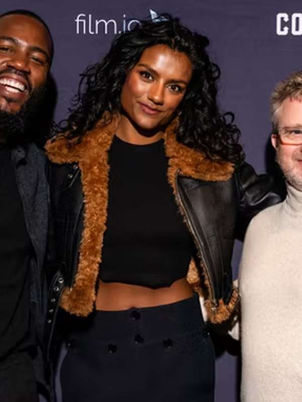 Simone Ashley 10 Lives Shearling Leather Jacket