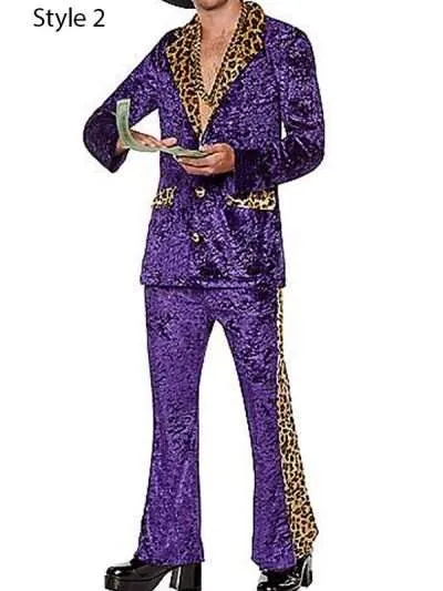 Slickback Purple Pimp Costume Suit