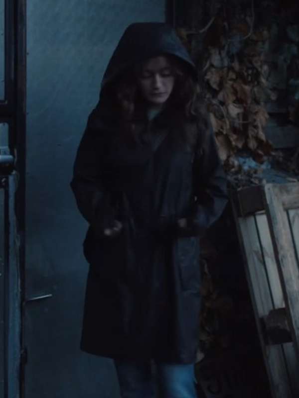 Ella Purnell Sweetpea 2024 Black Coat