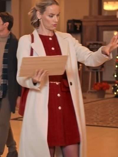 Rachel Skarsten The Christmas Charade 2024 White Coat