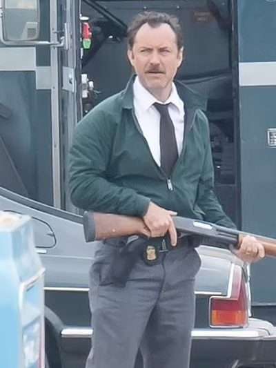 Jude Law The Order 2024 Green Jacket