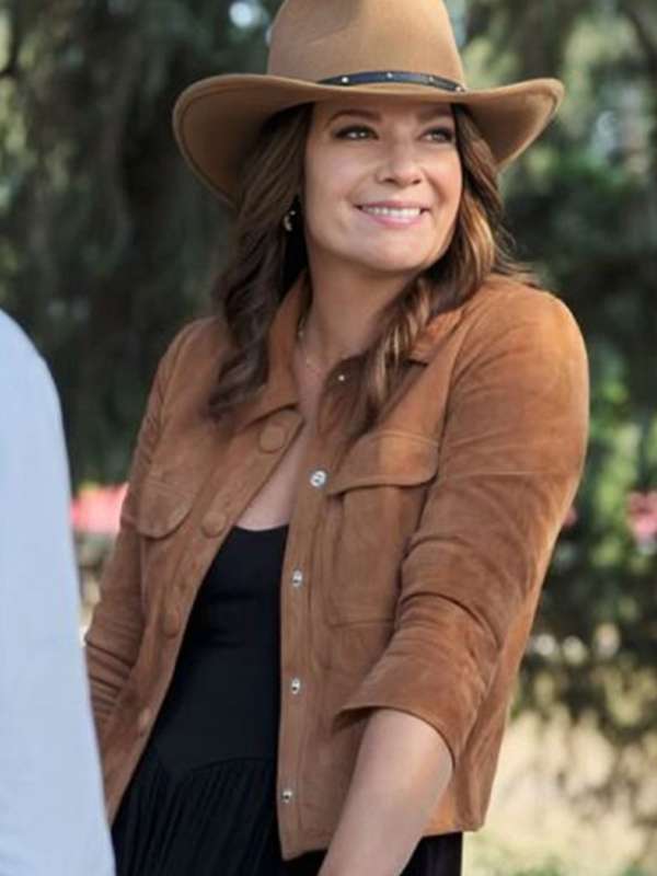 Kimberley Sustad The Real West 2024 Suede Leather Jacket
