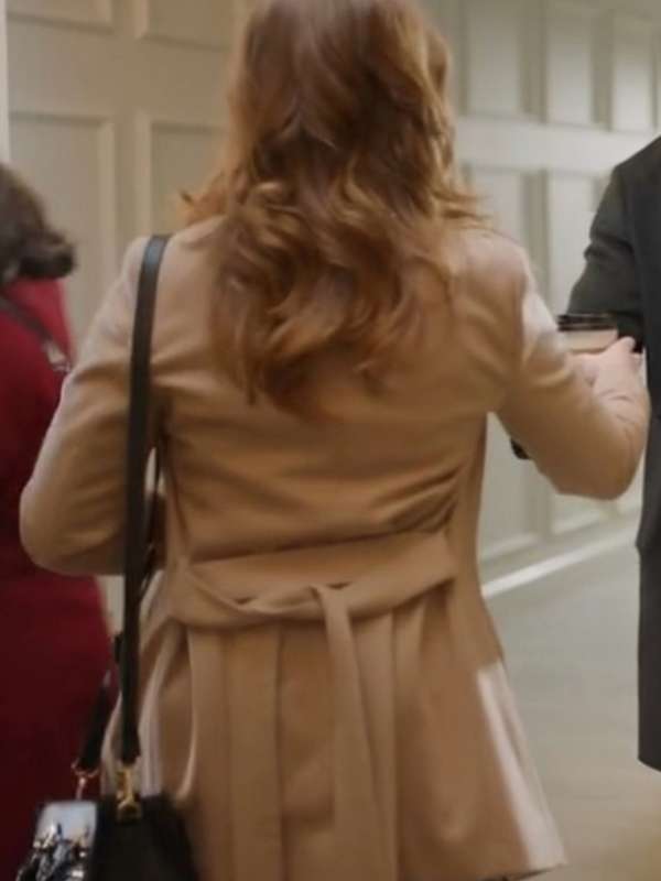 Amy Groening Twas the Date Before Christmas Brown Coat