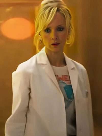 Juno Temple Venom The Last Dance 2024 White Blazer