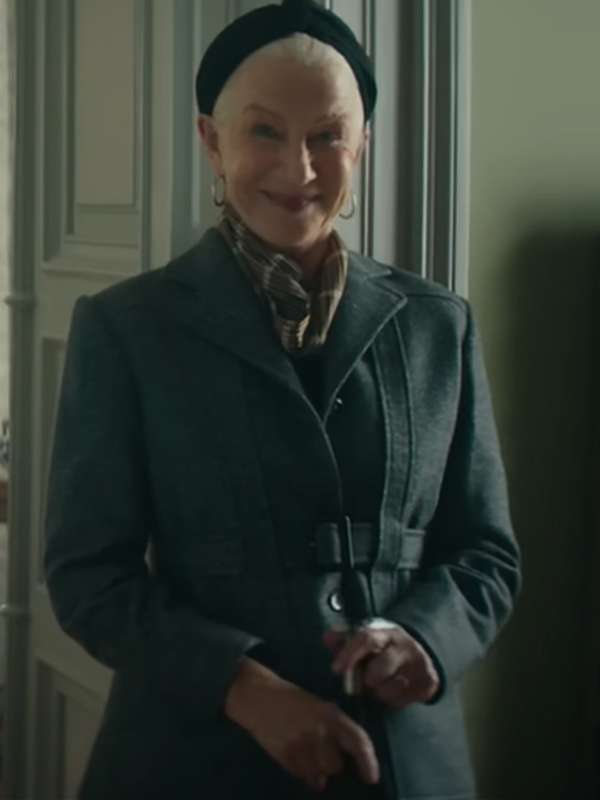 Helen Mirren White Bird 2024 Gray Coat