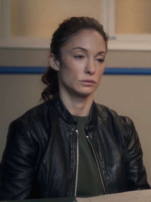 DS Nikki Martel Whitstable Pearl S03 Black Leather Jacket