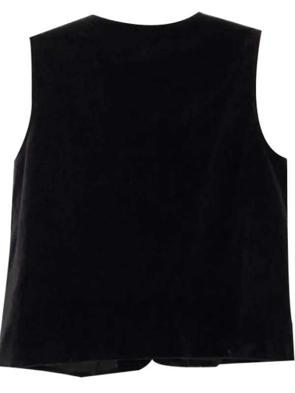 Women Embroidered Christmas Black Vest