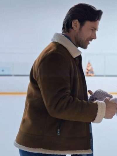 Kevin McGarry A Reason for the Season Brown Shearling Jacket