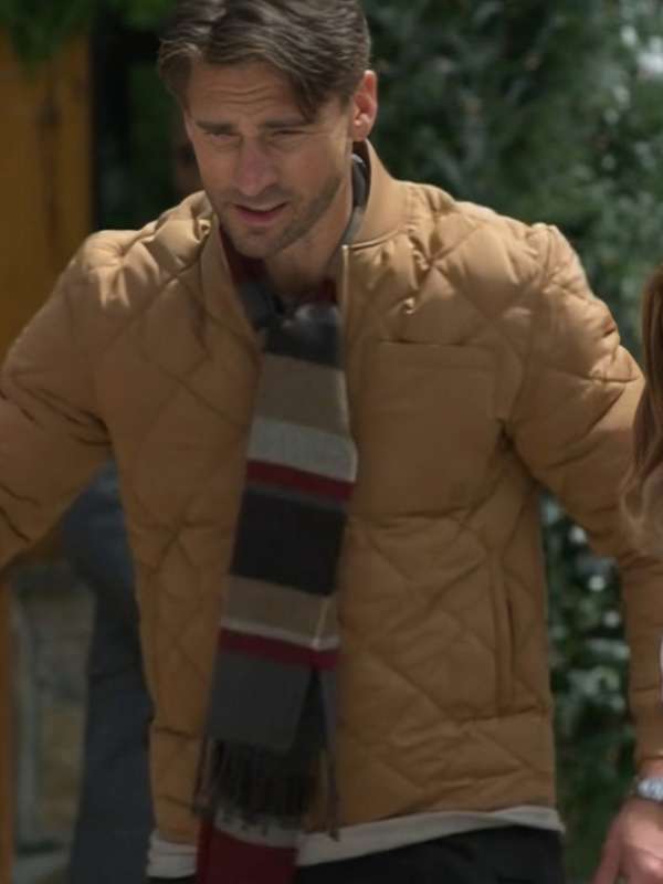 Jingle Bell Run 2024 Andrew W. Walker Brown Bomber Jacket