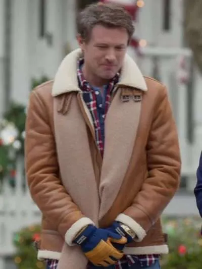 John Reardon Believe in Christmas Shearling Leather Jacket