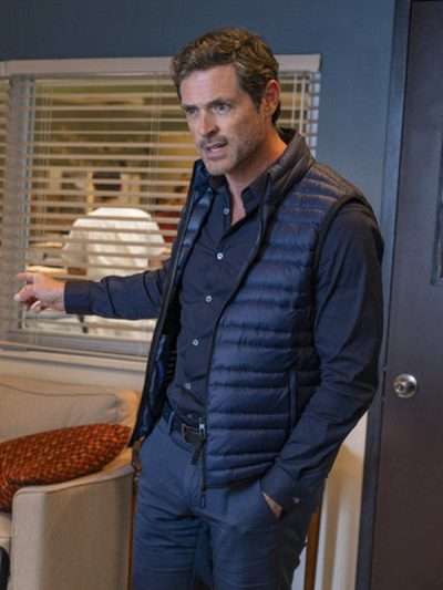 Simon Gadson Brilliant Minds Blue Puffer Vest