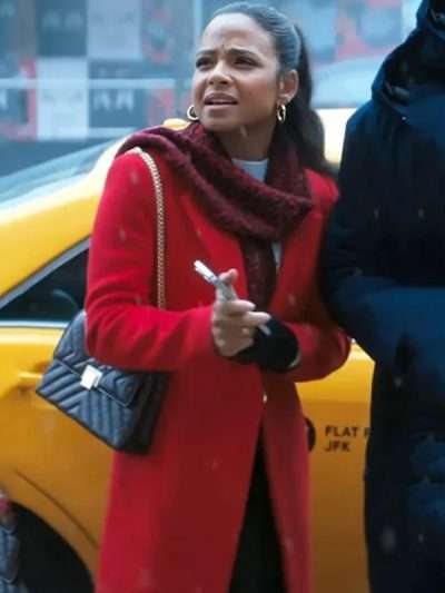 Layla Meet Me Next Christmas 2024 Red Coat