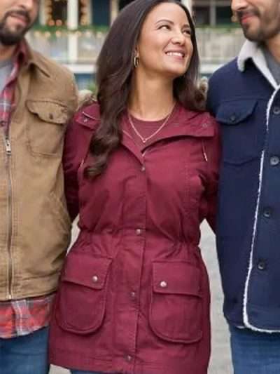 Heather Hemmens Christmas Under the Lights 2024 Parka Jacket