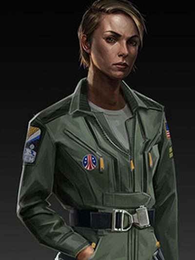 Corporal Willa Hunslet Aliens Dark Descent Green Cotton Jacket