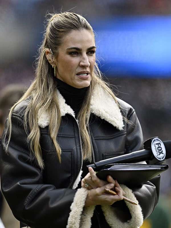 Erin Andrews Black Leather Jacket