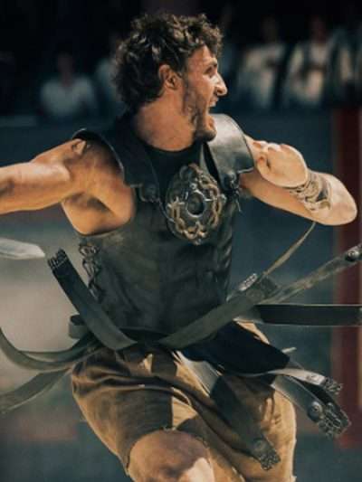 Gladiator II Paul Mescal Costume Leather Vest