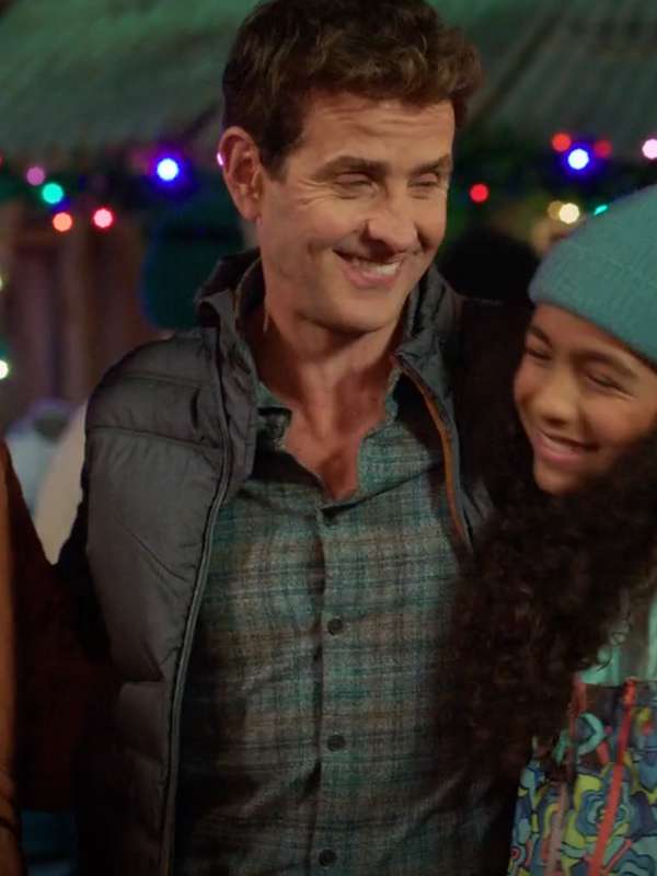 Joey McIntyre Jingle Bell Love 2024 Grey Puffer Jacket