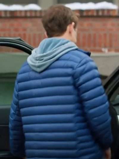 Jingle Bell Love Joey McIntyre Blue Puffer Jacket