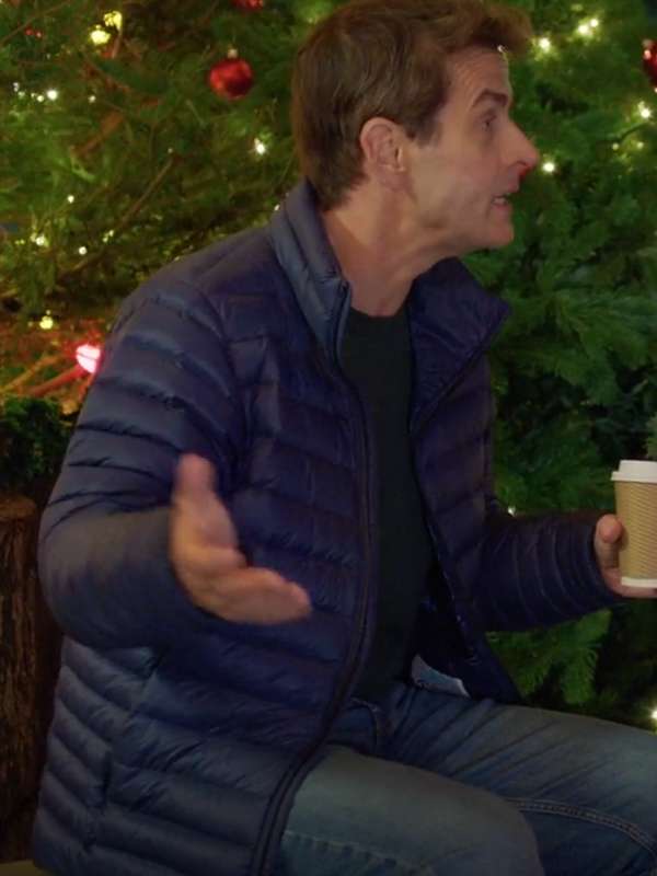 Jingle Bell Love 2024 Joey McIntyre Puffer Blue Jacket