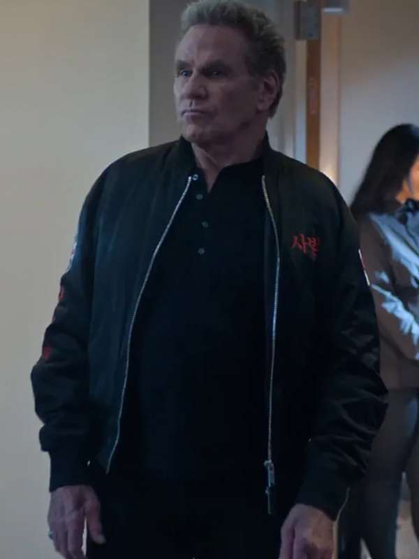 Cobra Kai S06 John Kreese Black Jacket