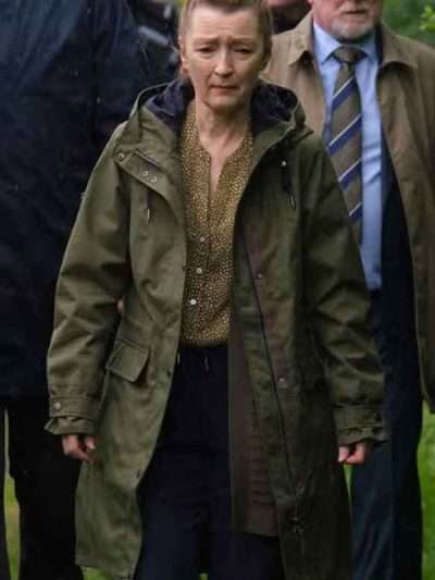 Sherwood Julie Jackson Green Cotton Hooded Coat