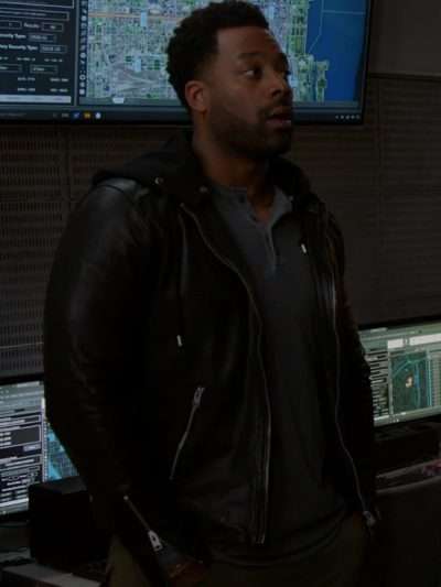 Kevin Atwater Chicago PD S12 Black Leather Jacket