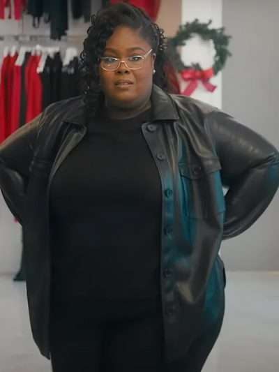 Style Me for Christmas 2024 Raven Goodwin Black Leather Jacket