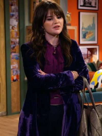 TV Series Wizards Beyond Waverly Place Purple Velvet Coat