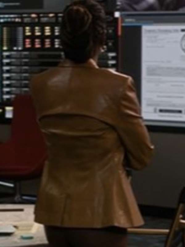 TV Series Found S02 Shanola Hampton Brown Leather Blazer