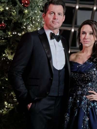 Kristoffer Polaha The Christmas Quest 2024 Black Blazer