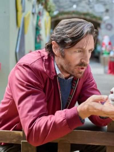 Eoin Macken Tis the Season to Be Irish Red Bomber Jacket