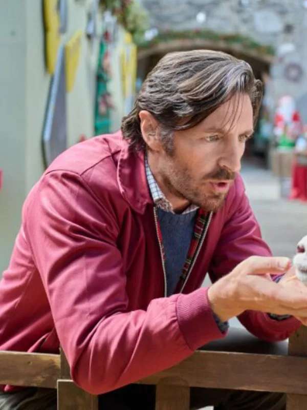 Eoin Macken Tis the Season to Be Irish Red Bomber Jacket
