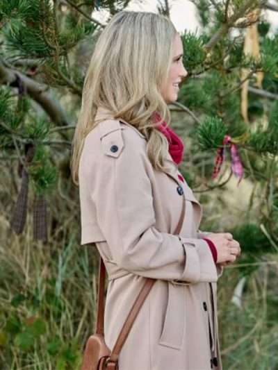 Fiona Gubelmann Tis the Season to Be Irish Beige Trench Coat