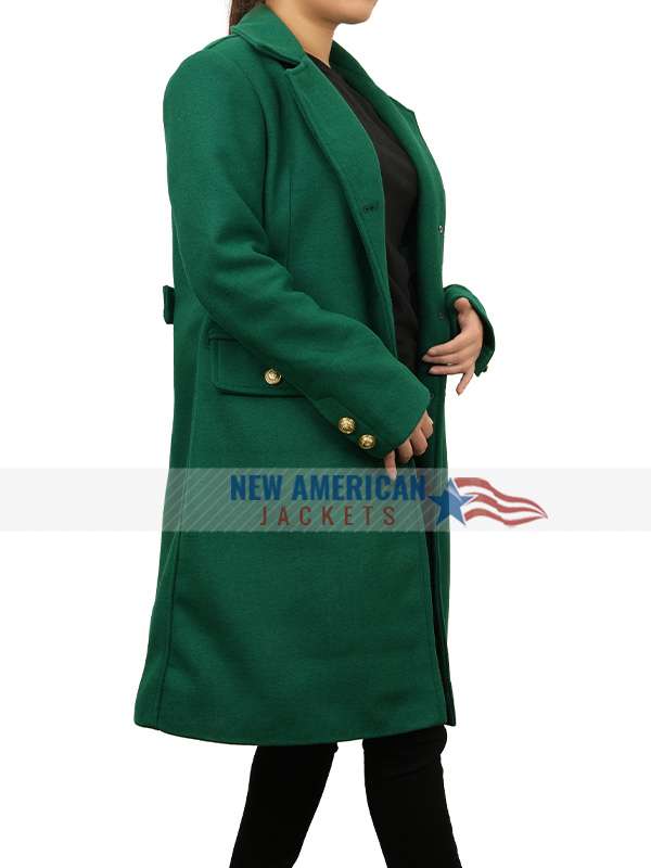 Fiona Gubelmann Tis the Season to Be Irish 2024 Green Coat
