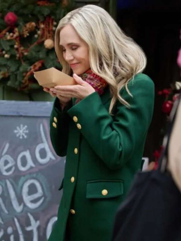Fiona Gubelmann Tis the Season to Be Irish 2024 Green Coat