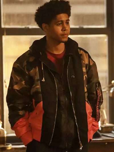 The Penguin 2024 Victor Aguilar Camouflage Bomber Jacket