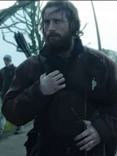 Aaron Taylor Johnson 28 Years Later 2025 Maroon Cotton Jacket