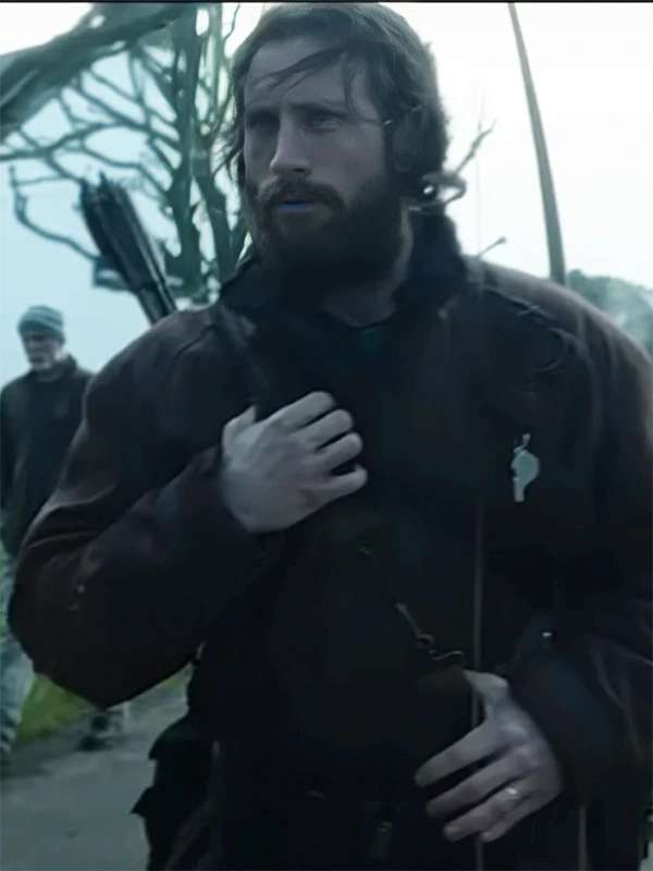 Aaron Taylor Johnson 28 Years Later 2025 Maroon Cotton Jacket