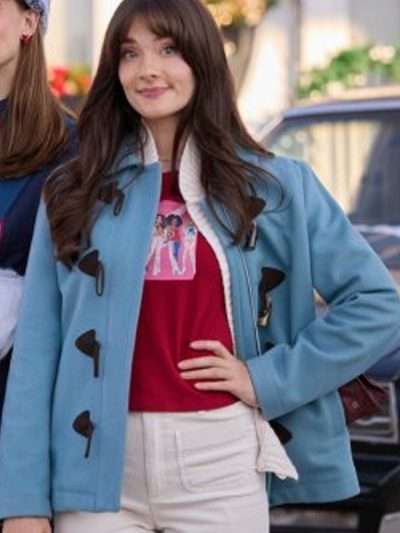 Eva Bourne A '90s Christmas 2024 Blue Jacket