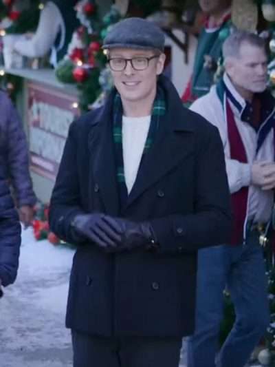 Oliver Rice A Cinderella Christmas Ball 2024 Black Wool Peacoat