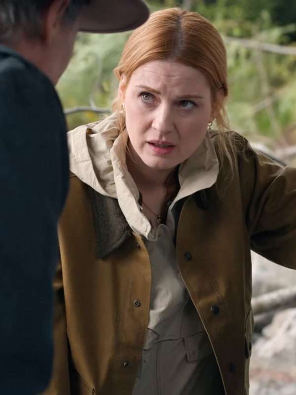 Virgin River S06 Alexandra Breckenridge Brown Cotton Jacket