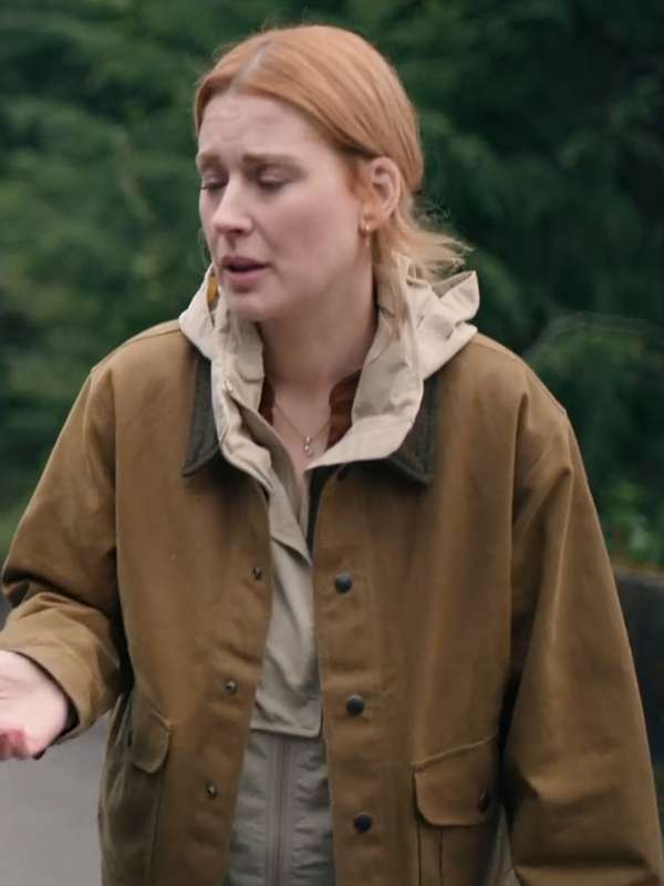 Virgin River S06 Alexandra Breckenridge Brown Cotton Jacket