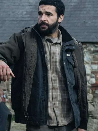 Christopher Abbott Bring Them Down 2025 Grey Jacket